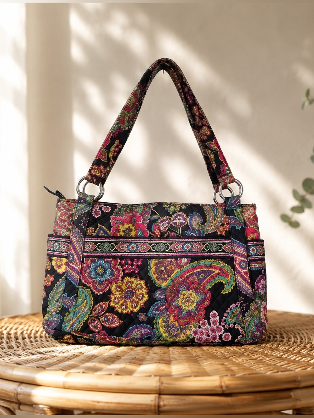 Vera Bradley Symphony in Hue Stephanie Shoulder Bag Retired Quilted Purse